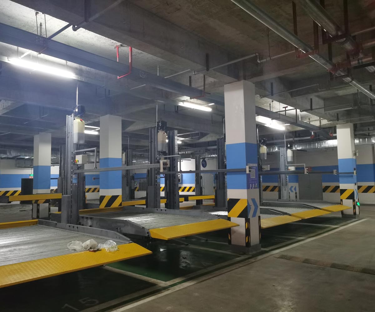 嵩明兩層簡易升降機(jī)械停車庫